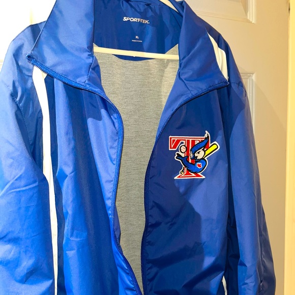 RARE Toronto Blue Jays T-Bird Logo Vintage MLB Windbreaker Jacket - Picture 2 of 2